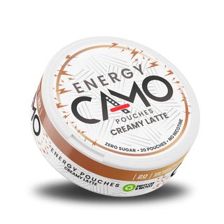 CAMO - Creamy Lattemg caffeine pouch tin